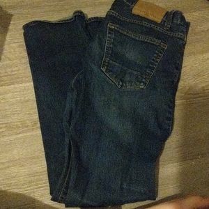Slim straight jeans